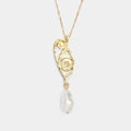Golden Ayla Pearl Necklace