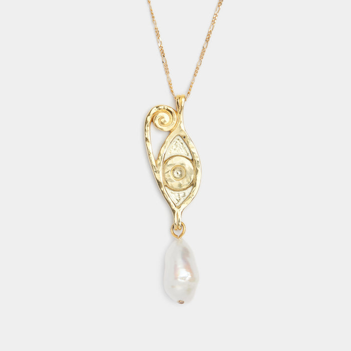 Golden Ayla Pearl Necklace