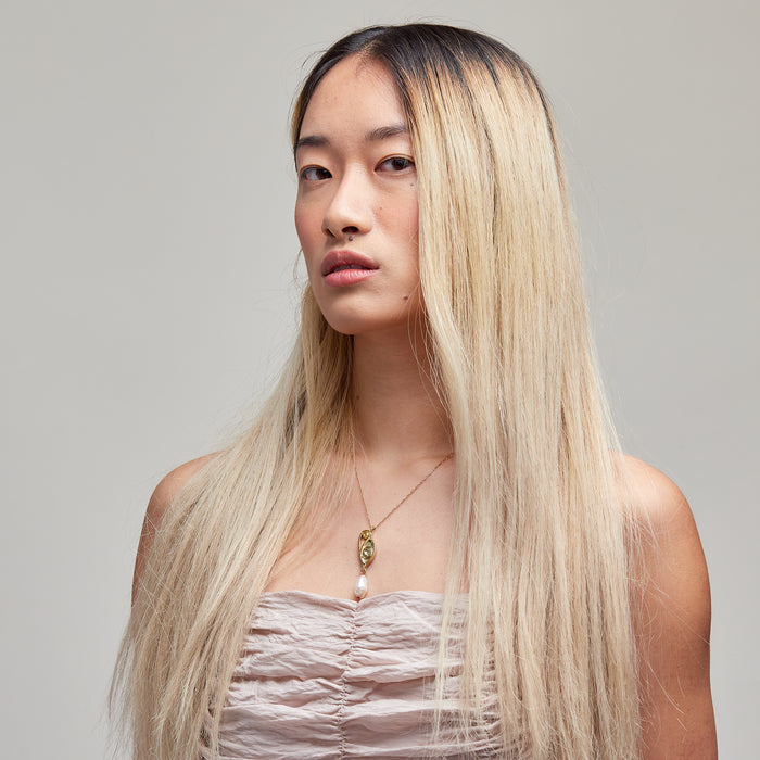 Golden Ayla Pearl Necklace