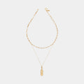 Golden Coulée Necklace Combo in Gold