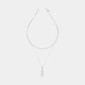 Golden Coulée Necklace Combo in Silver