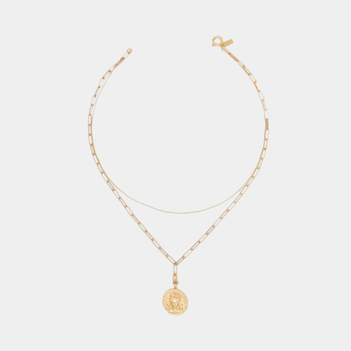 Golden Freya Necklace Combo in Gold
