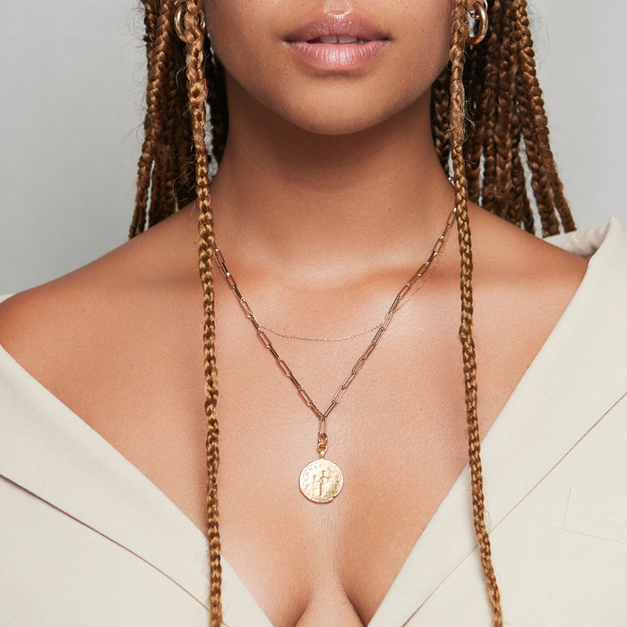 Golden Freya Necklace Combo in Gold