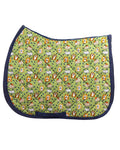 Hamsters all-purpose saddle pad with hamster print in green, by Dreamers & Schemers
