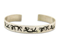 Hopi Bracelet 925 Silver Handmade Artist Signed C.80's