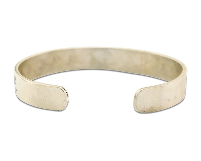 Hopi Bracelet 925 Silver Handmade Artist Signed Guy Josytewa C.80's