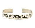 Hopi Bracelet 925 Silver Handmade Artist Signed Half Sun C.80's