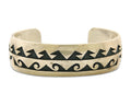 Hopi Bracelet 925 Silver Handmade Cuff Artist Signed AA C.80's
