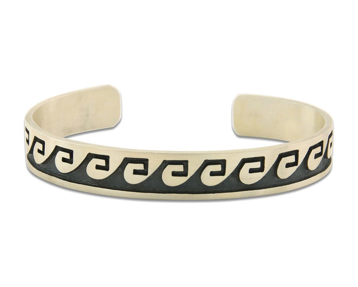 Hopi Bracelet 925 Silver Handmade Signed Darren Seweyestewa C.80's