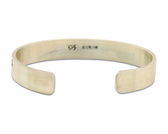 Hopi Bracelet 925 Silver Handmade Signed Darren Seweyestewa C.80's