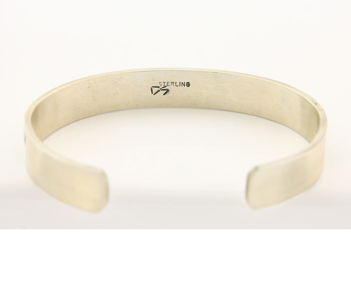 Hopi Bracelet 925 Silver Handmade Signed Darren Seweyestewa C.80's
