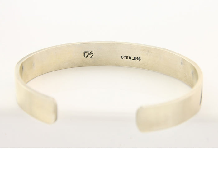 Hopi Bracelet 925 Silver Handmade Signed Darren Seweyestewa C.80's