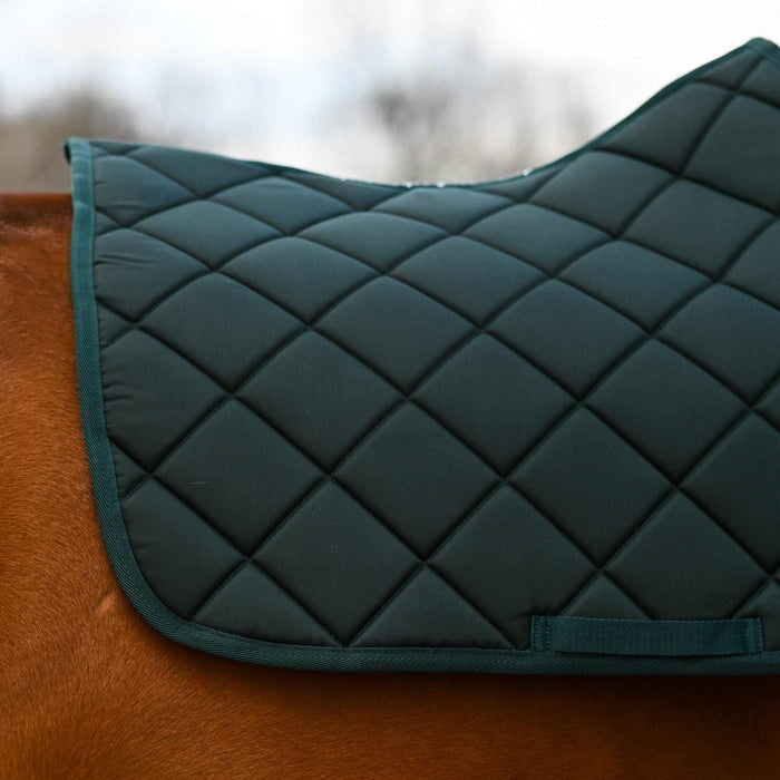 Hunter Green all-purpose saddle pad, additional view, by Dreamers & Schemers