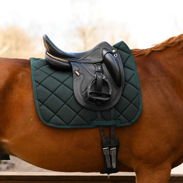 Hunter Green all-purpose saddle pad, additional view, by Dreamers & Schemers