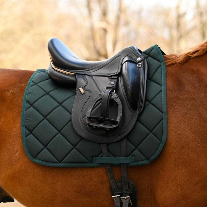 Hunter Green all-purpose saddle pad, additional view, by Dreamers & Schemers