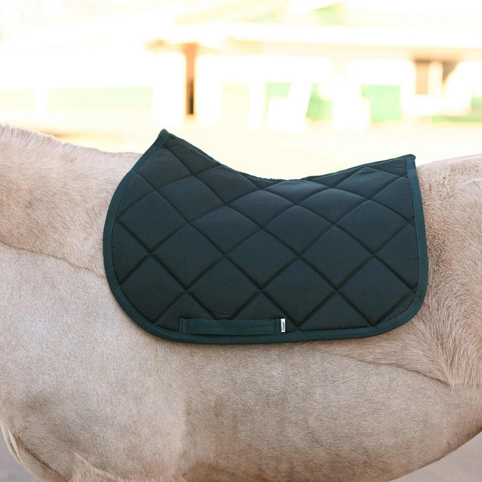 Hunter Green all-purpose saddle pad, additional view, by Dreamers & Schemers