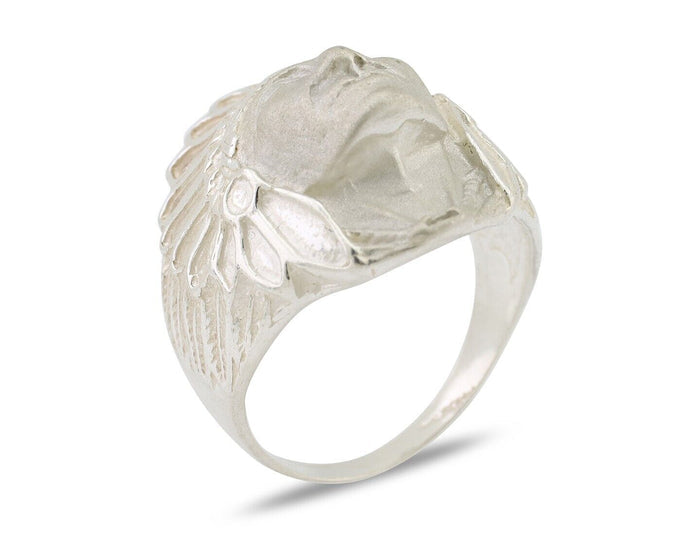 Indian Chief Ring 925 Sterling Silver SOLID CAST 925 STERLING SILVER Size 11.75