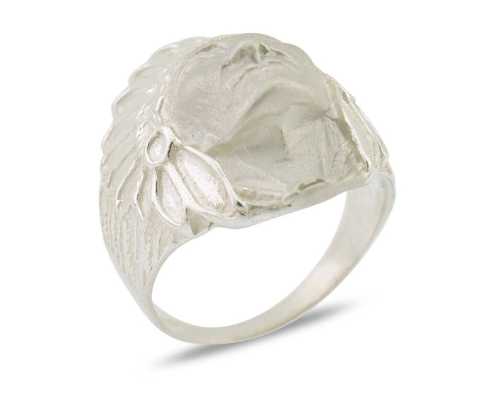 Indian Chief Ring 925 Sterling Silver SOLID CAST 925 STERLING SILVER Size 11