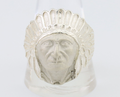 Indian Chief Ring 925 Sterling Silver SOLID CAST 925 STERLING SILVER Size 12
