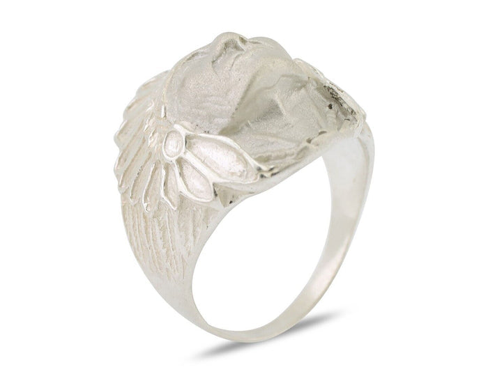 Indian Chief Ring 925 Sterling Silver SOLID CAST 925 STERLING SILVER Size 12