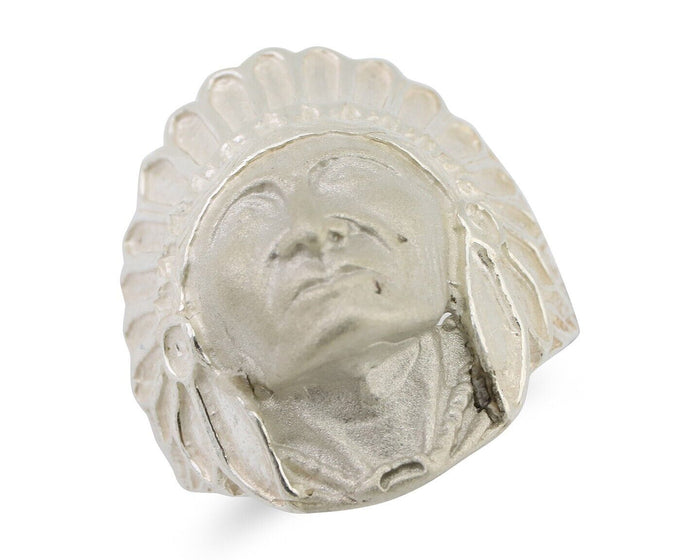 Indian Chief Ring 925 Sterling Silver SOLID CAST 925 STERLING SILVER Size 9.75
