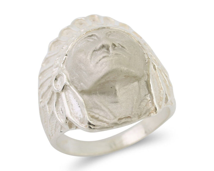 Indian Chief Ring 925 Sterling Silver SOLID CAST 925 STERLING SILVER Size 9.75