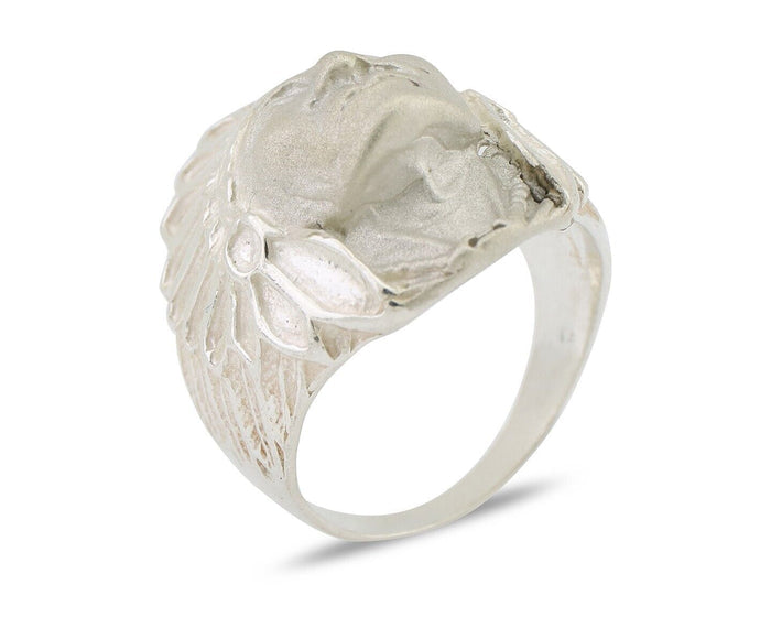 Indian Chief Ring 925 Sterling Silver SOLID CAST 925 STERLING SILVER Size 9.75