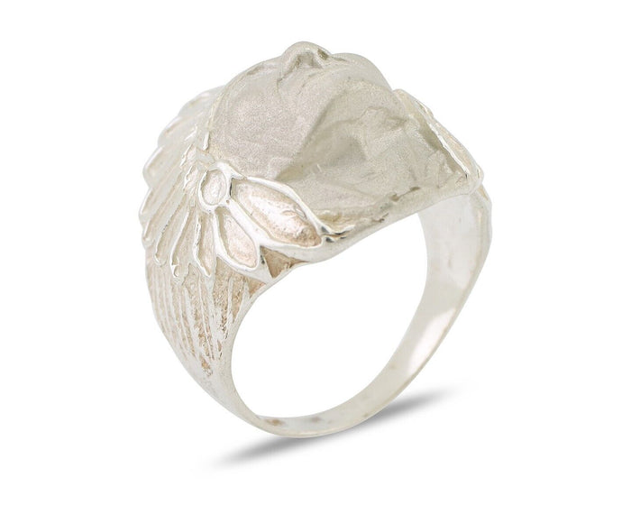 Indian Chief Ring 925 Sterling Silver SOLID CAST 925 STERLING SILVER Size 9.75