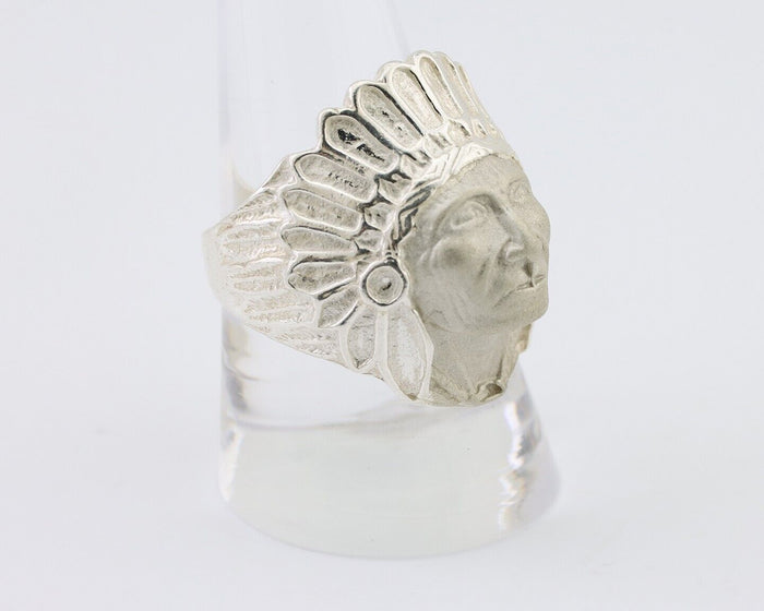 Indian Chief Ring 925 Sterling Silver SOLID CAST 925 STERLING SILVER Size 9.75