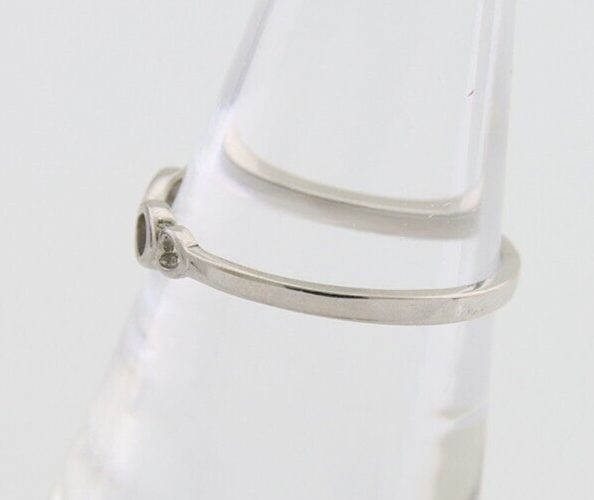 Infinity Heart Promise Ring 925 Solid Silver Size 7.0