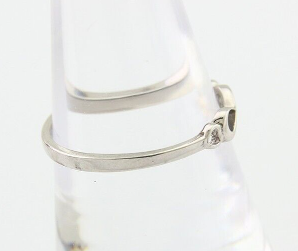Infinity Heart Promise Ring 925 Solid Silver Size 7.0
