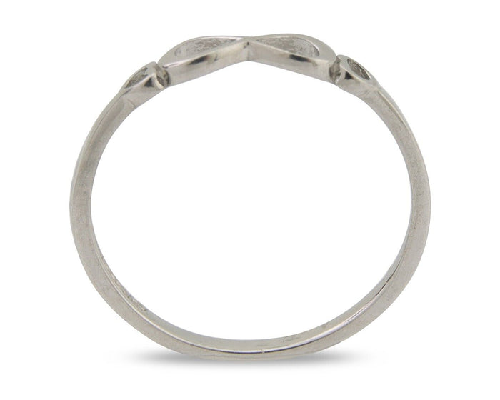 Infinity Heart Promise Ring 925 Solid Silver Size 7.25