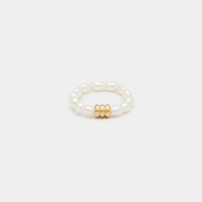 Isabella Pearl Ring in Gold