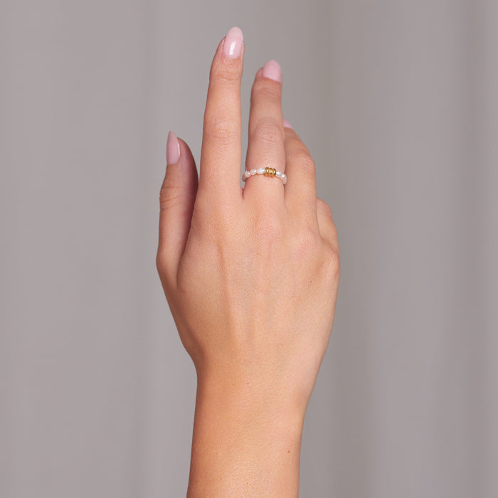 Isabella Pearl Ring in Gold