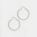 Joan Hoops in Silver Size Large