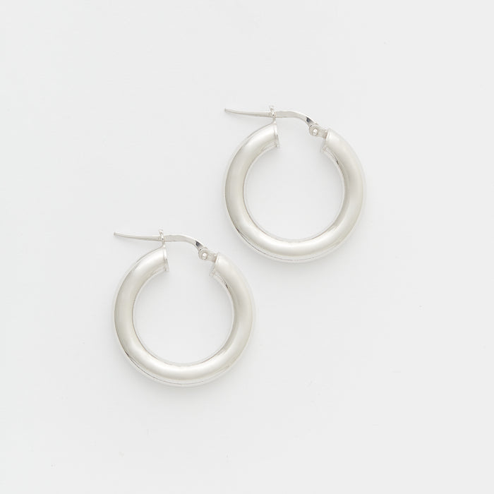 Joan Hoops in Silver Size Small