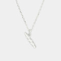 La Baguette Necklace in Silver