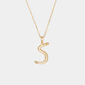 L'alphabet Necklace in Gold