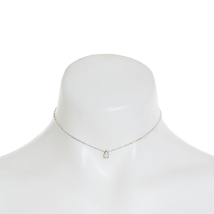 Léa Opal Teardrop Necklace
