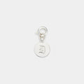 Lillie Initial Charm in Silver size Small