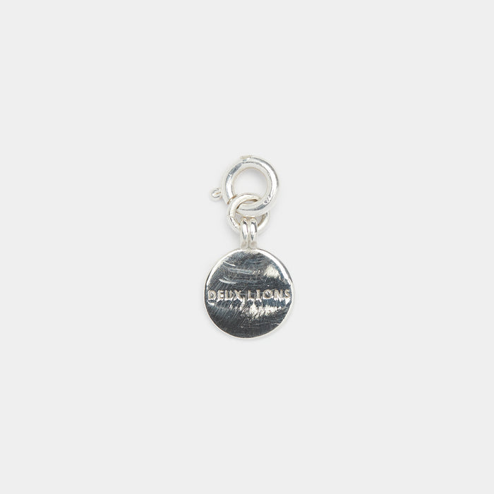 Lillie Initial Charm in Silver size Small