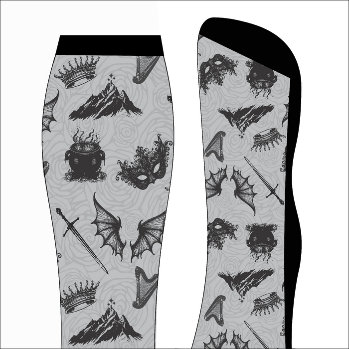 a Court of Socks & Horses limited edition equestrian boot socks, additional view