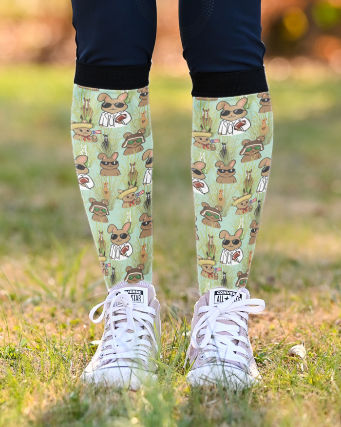 Bad Bunny Limited Edition Socks handcrafted boot socks by Dreamers & Schemers