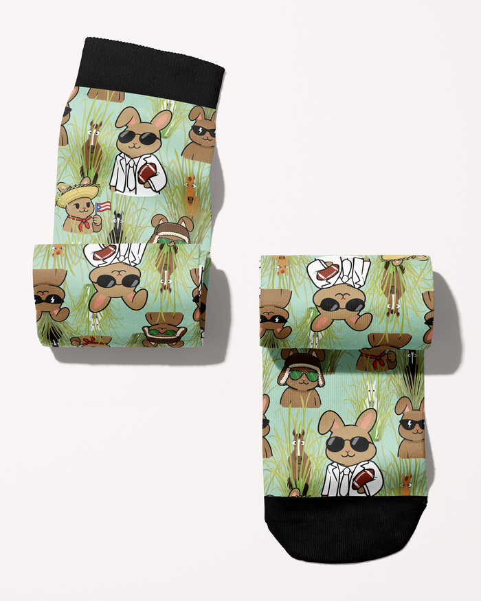 Bad Bunny Socks limited edition equestrian boot socks, additional product view