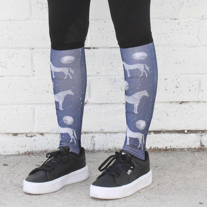 Disco Horse limited edition equestrian boot socks, additional view