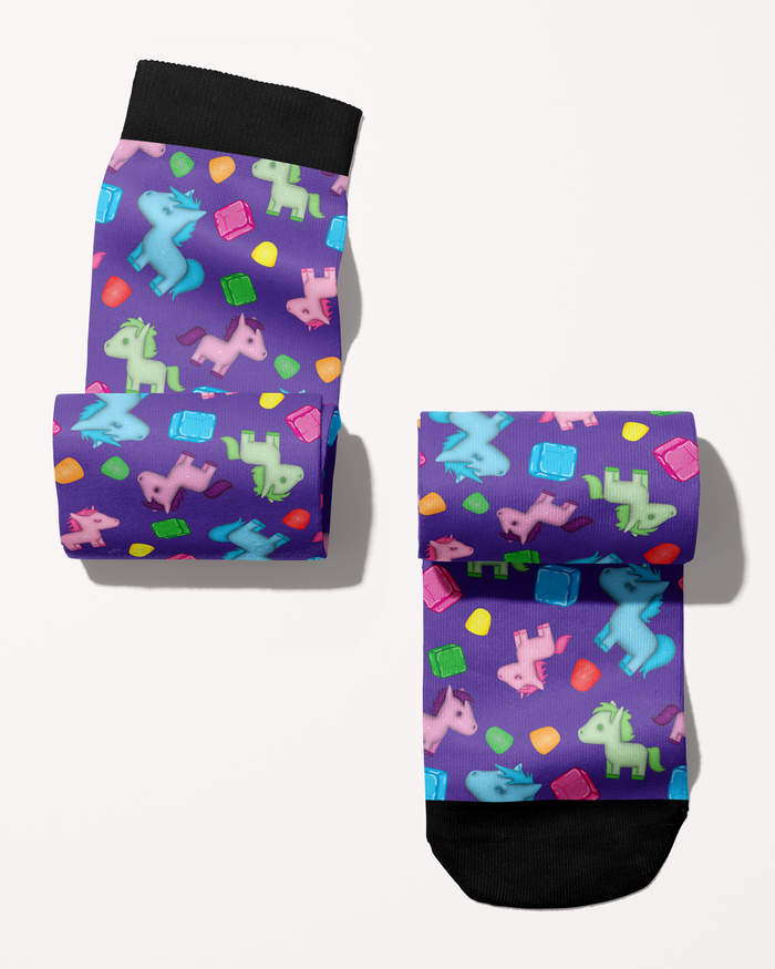 Limited Edition Neigh Doh Boot Socks single pair made in USA with unique design