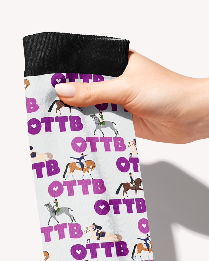 Limited Edition New Job New Me Boot Socks made in USA, single pair print-to-order socks