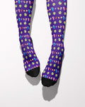 Beverage Goblin Socks secret limited edition boot socks in blue, by Dreamers & Schemers