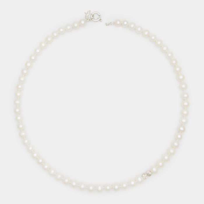 Louis II Pearl Necklace in Silver