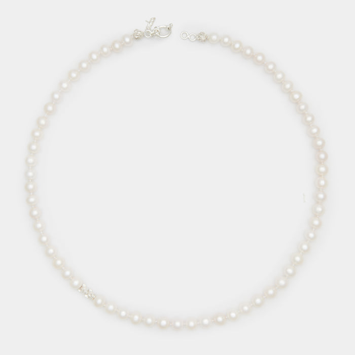 Louis III Pearl Necklace in Silver